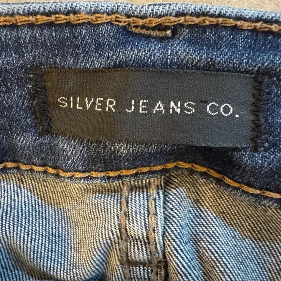 Silver Jeans Co. Dark Blue Denim Avery Slim W31/L31 like new - Picture 4 of 7
